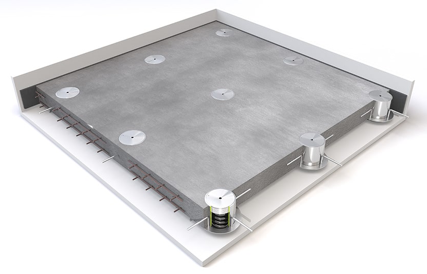 Image du système de plancher de vérin Vibratec-VT-JFS