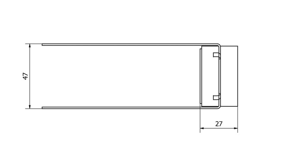 Top view technical drawing of the VT-AWS