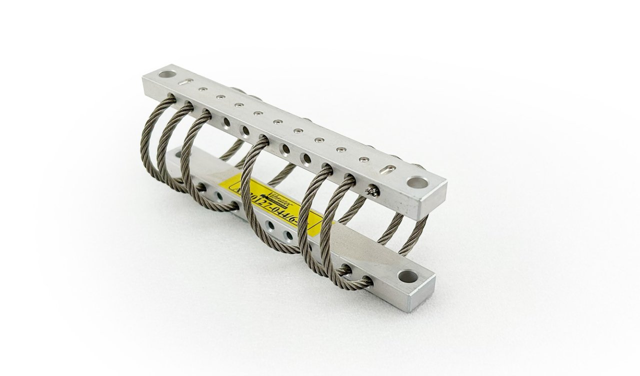 A picture of a wire rope isolator used for shock and vibration damping