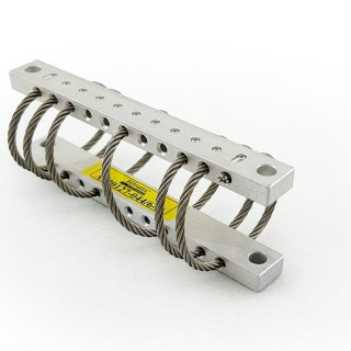 A picture of a wire rope isolator used for shock and vibration damping