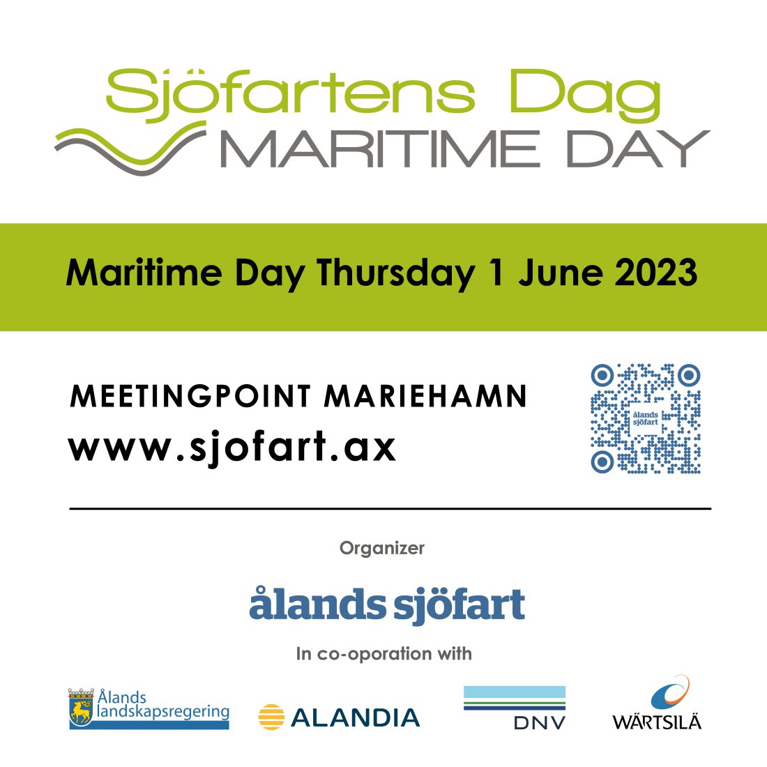 Bilde med informasjon om Maritim dag 2023