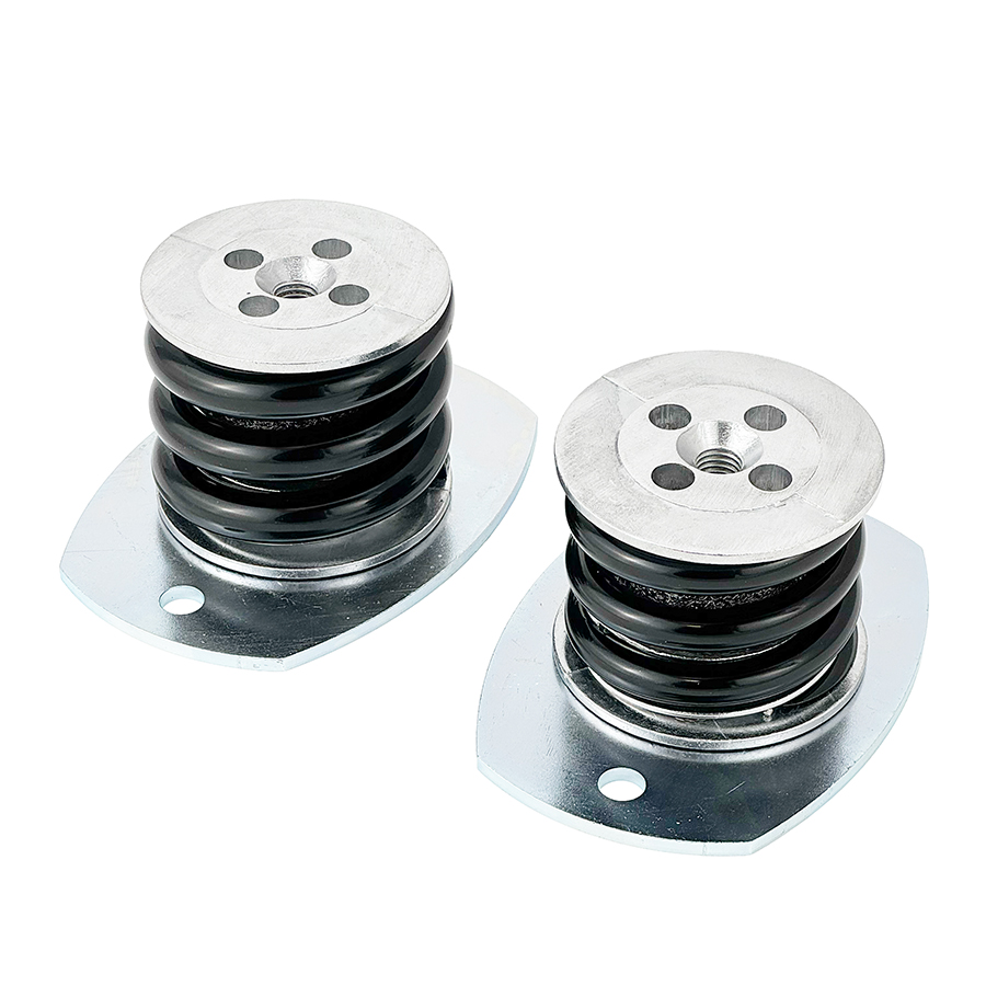 Spring Isolator VT4421-03 and VT4421-06 with the optional mounting plate.
