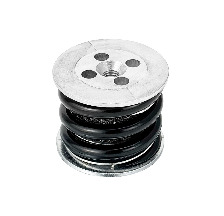 Spring Isolator VT4421 available with two different springs (suffix -03 and -06) depending on the load range.