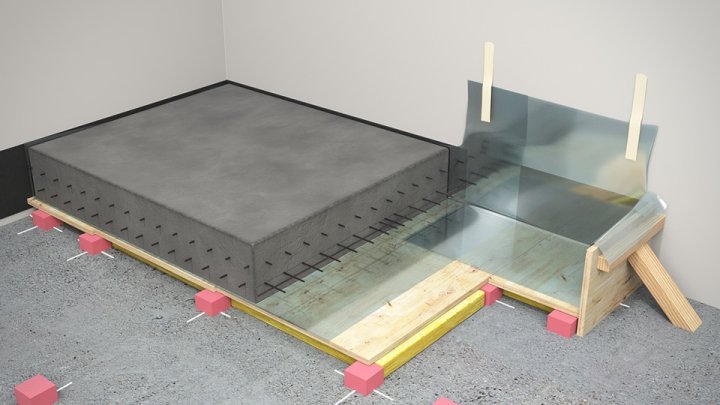 Image du système de plancher Vibratec VT-FLOAT