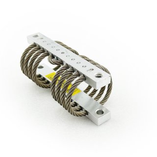 A picture of a wire rope isolator used for shock and vibration damping
