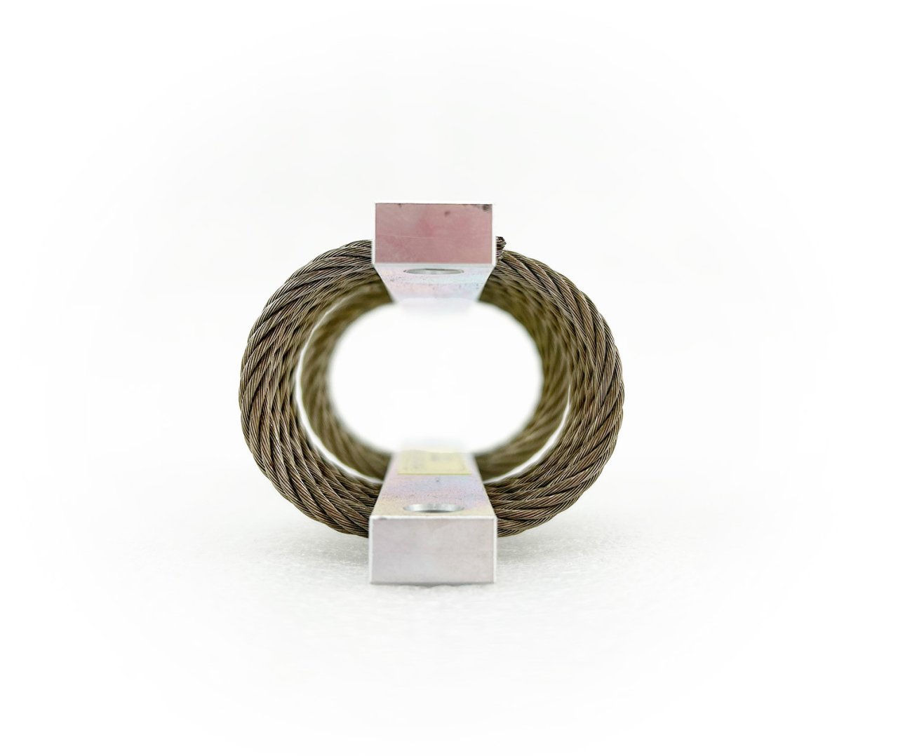 A picture of a wire rope isolator used for shock and vibration damping