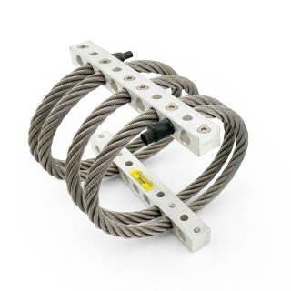 A picture of our vibration and shock isolator WRI - A13. The wire is 13 mm in diameter.