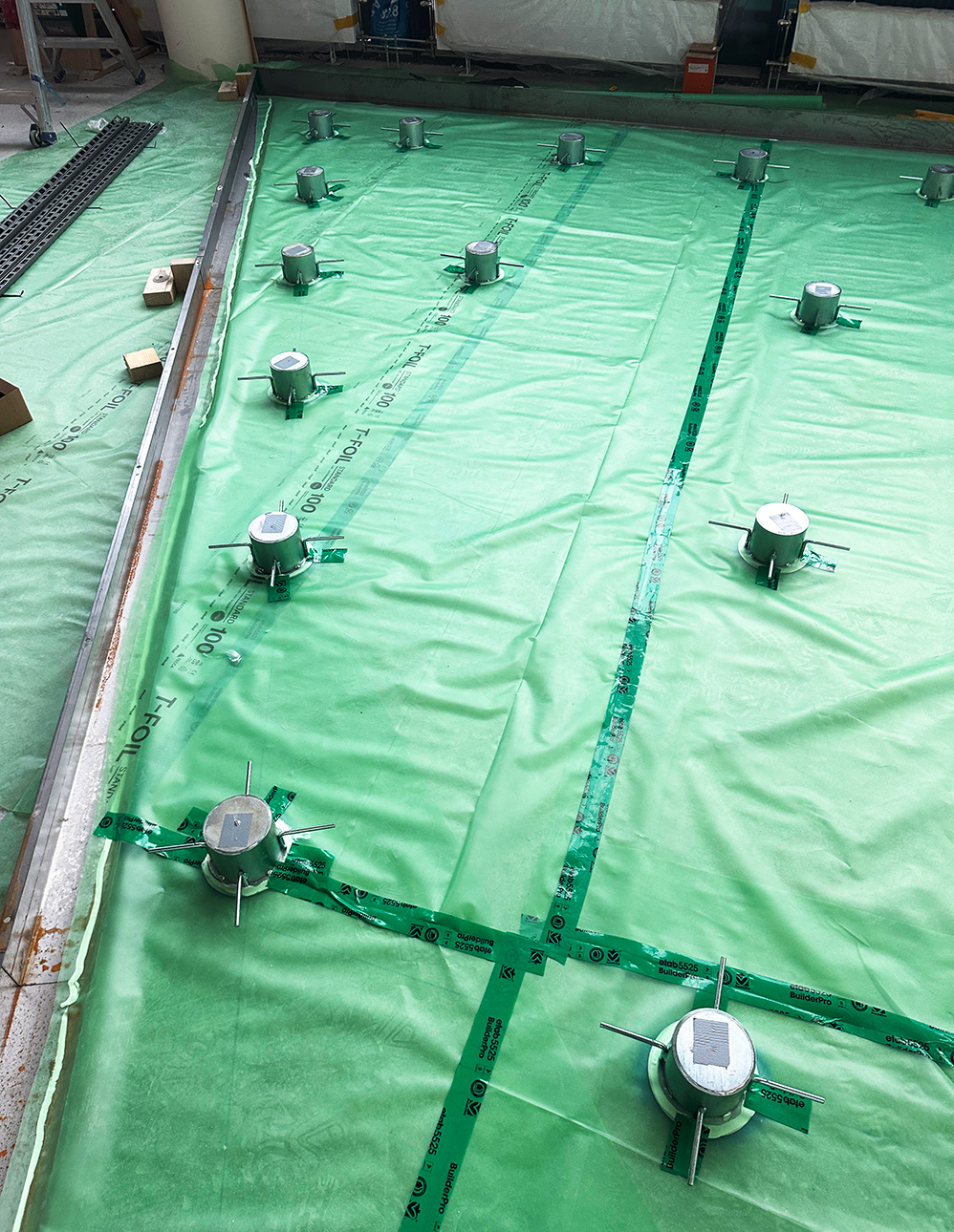 Jack Up Spring Crossfit Floor with Jack-Up Floating Slab VT-JFS from Vibratec