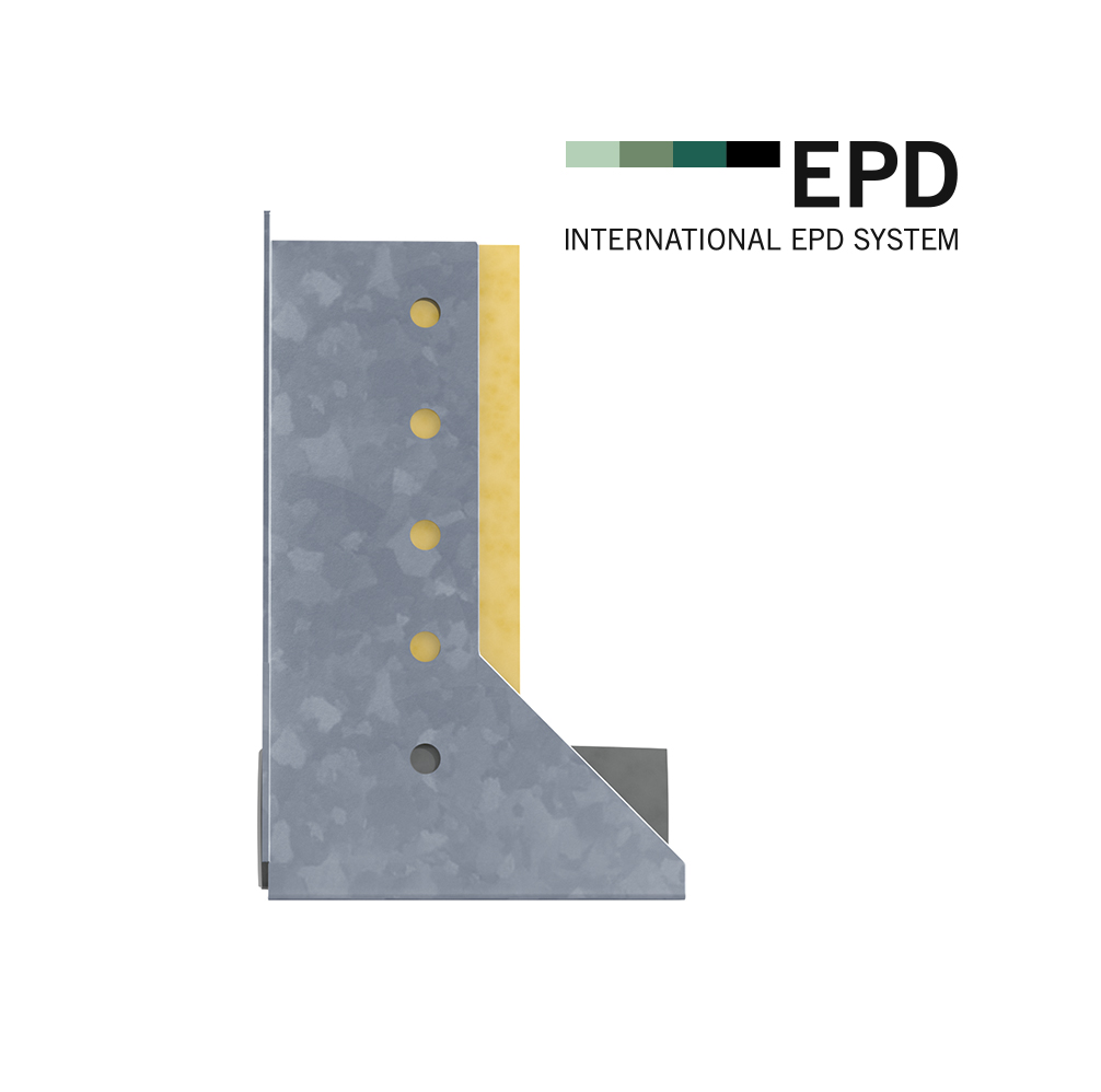 The joist hangers are mechanically fixed to the wall and wooden beams are mounted into the hangers.