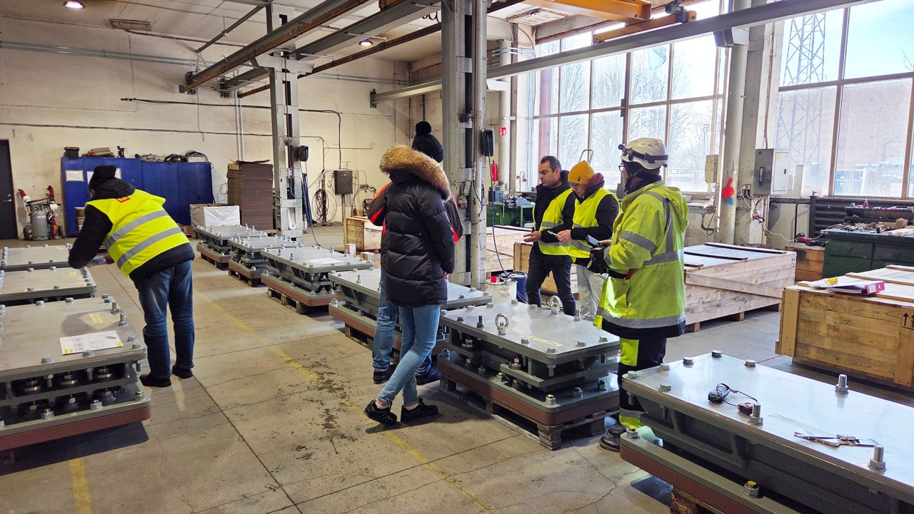 Image of final inspection of Vibratec's AVMs