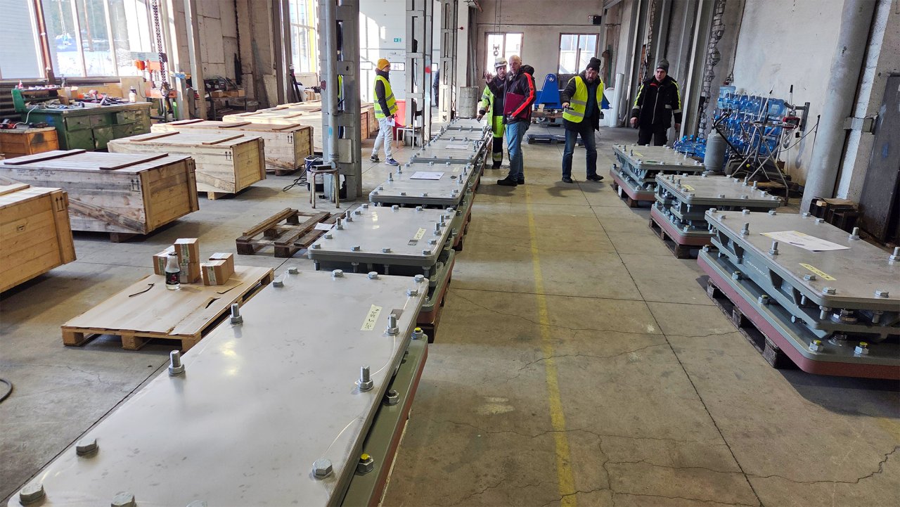 Image of final inspection of Vibratec's AVMs