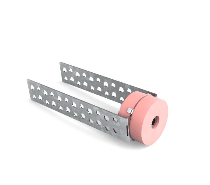 Acoustic Wall Mount VT-AWS, used to decouple walls from the main structure and reduce structure borne noise. An EPD certified product.