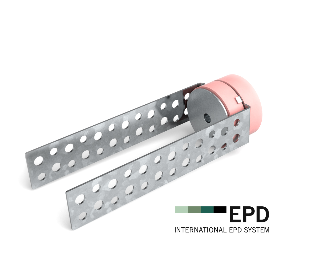 Acoustic Wall Mount VT-AWS, used to decouple walls from the main structure and reduce structure borne noise. An EPD certified product.