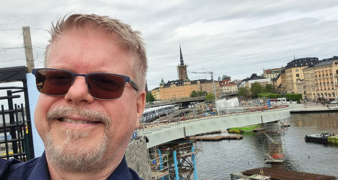 Vibratecs CEO Svante Hägerstrand at Tuned Mass Damper project in Slussen